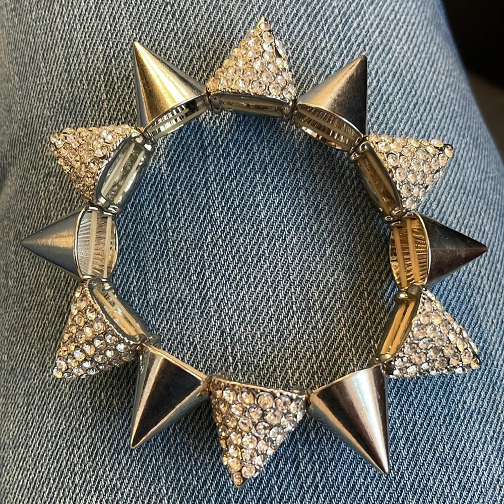 Spiky Rhinestone Bracelet - Picture 1 of 6